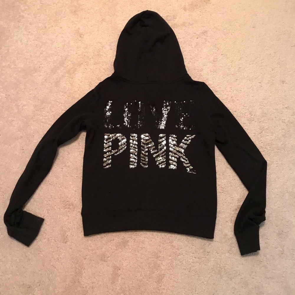 Pink Victoria Secret Zip Up Hoodie